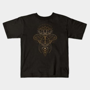 Cecropia Moth | Sacred Geometry Kids T-Shirt